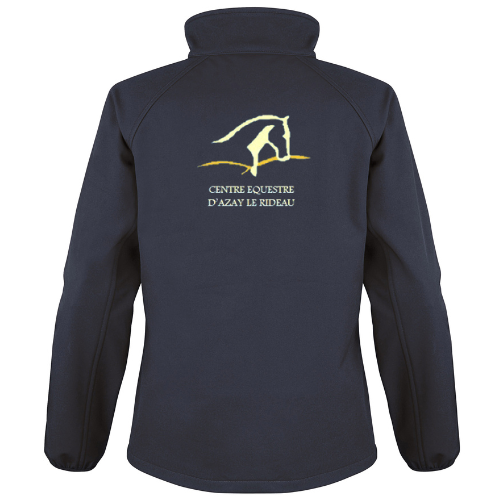 R231F - Veste softshell imprimable pour femme brodé coeur & dos