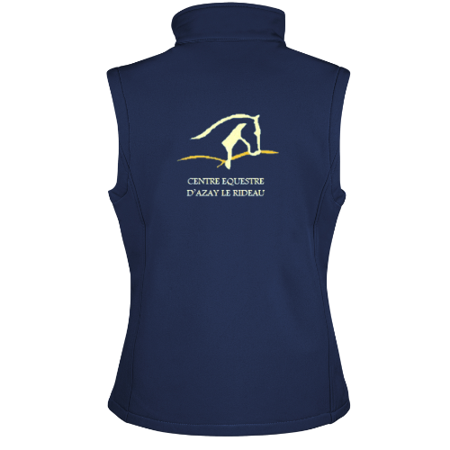 R232F Bodywarmer softshell Femme brodé coeur & dos