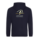 JH050 - Sweat-shirt zippé brodé coeur & dos