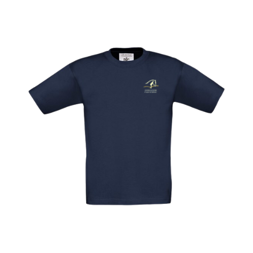 B190B - B&C Exact 190 /Kids T-shirt enfant brodé cœur et dos