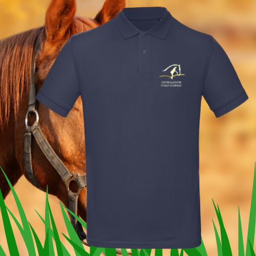 BA260 - B&C Inspire Polo /men brodé coeur & dos