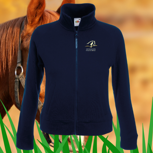 SS310 Sweat-shirt zippé Femme 80/20 brodé coeur & dos