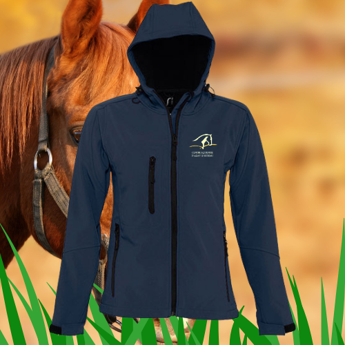 L849 - Softshell capuche Femme floqué coeur & dos