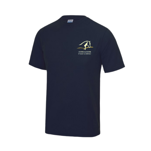JC001 - T-shirt cool T-shirt respirant homme floqué coeur et dos